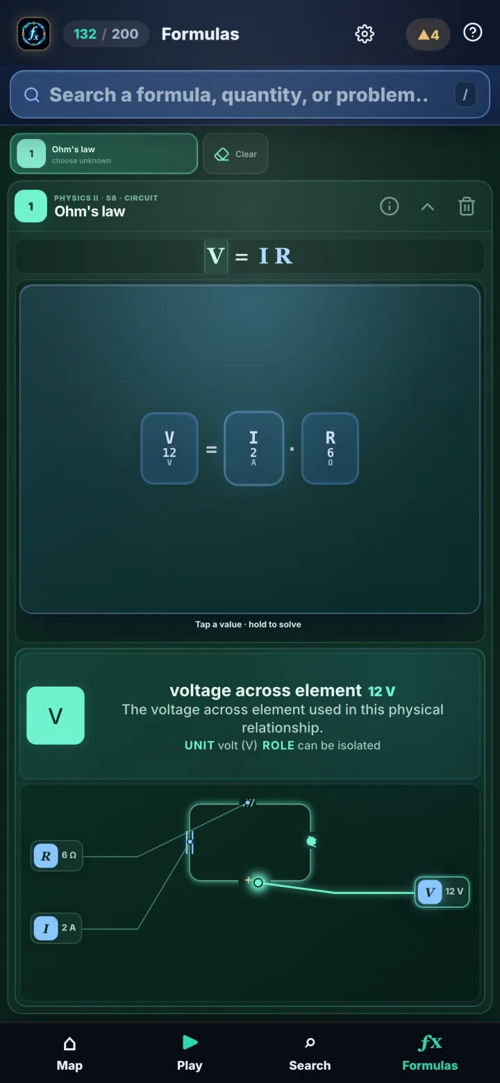 Charged Physics Lab live algebra workspace