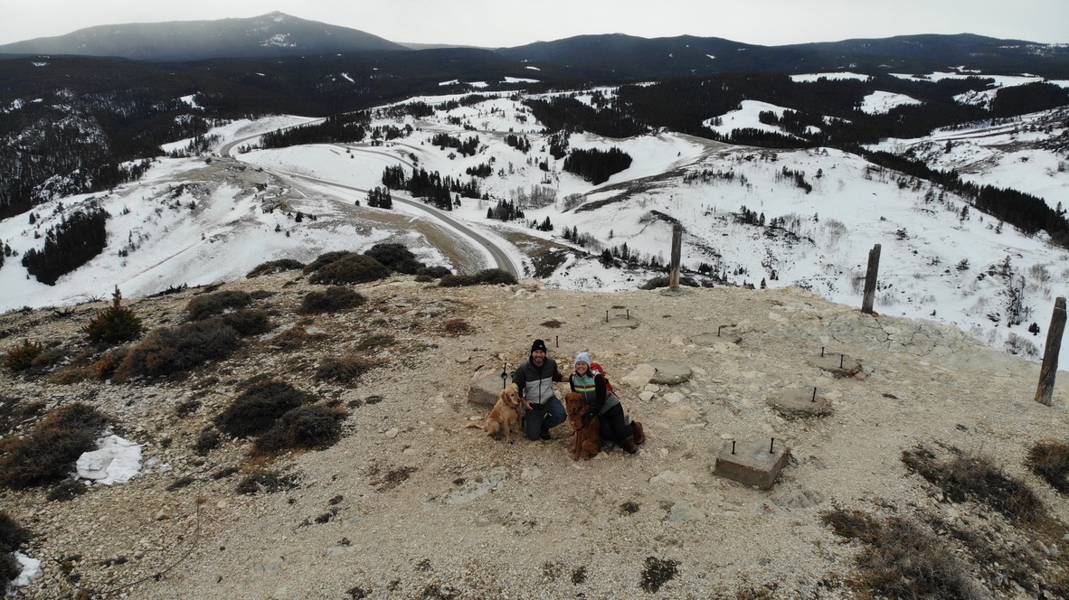 Colton outdoors in the mountains